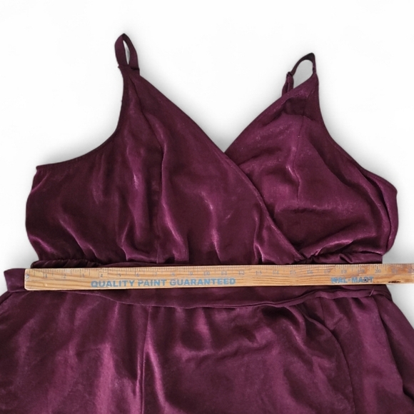 Torrid Burgundy Shimmer Midi Dress Plus Size 3 Holiday Party Evening Event NWOT - Picture 8 of 11